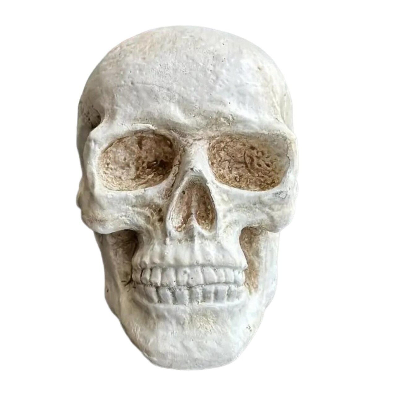 Halloween Skull Figurine Firepit Decoration Spooky Pumpkin Ceramics Statue Sculpture Indoor Outdoor Garden Home Office
